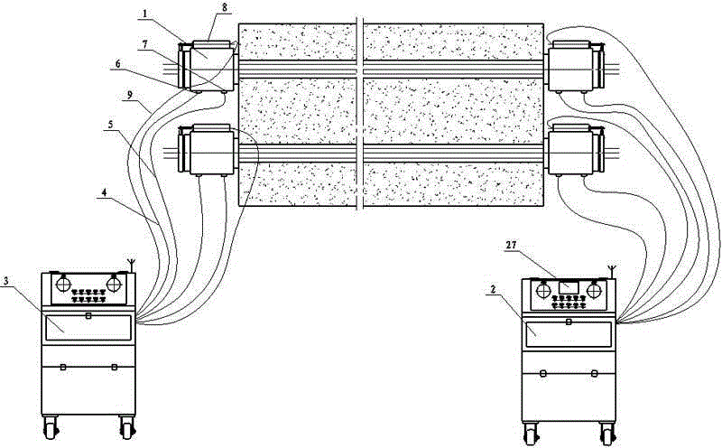 Intelligent prestressing force stretching system