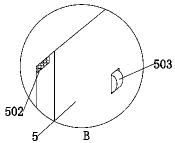 Mobile support based on corrugated paperboard production and provided with baffle mechanism