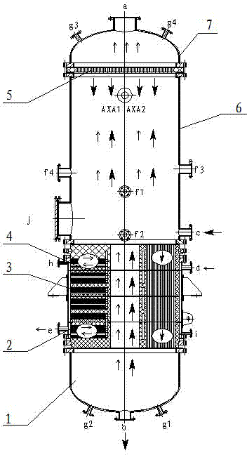 High-efficiency internal circulation evaporation separation tower