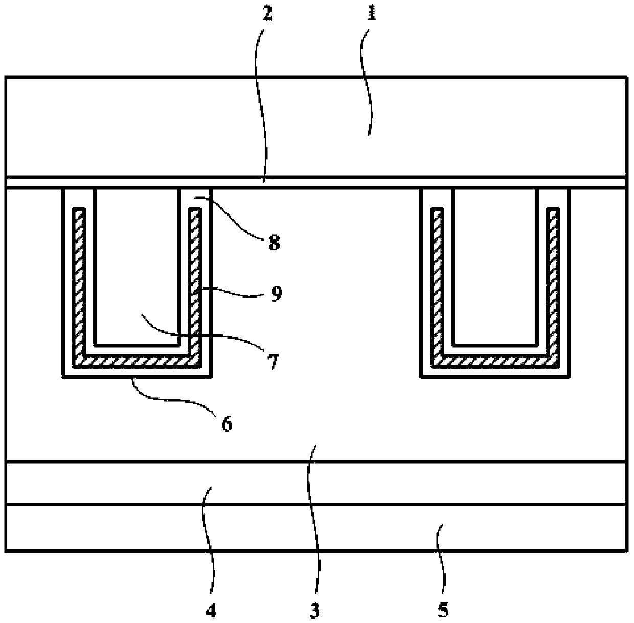 A trench Schottky barrier diode and method of making the same