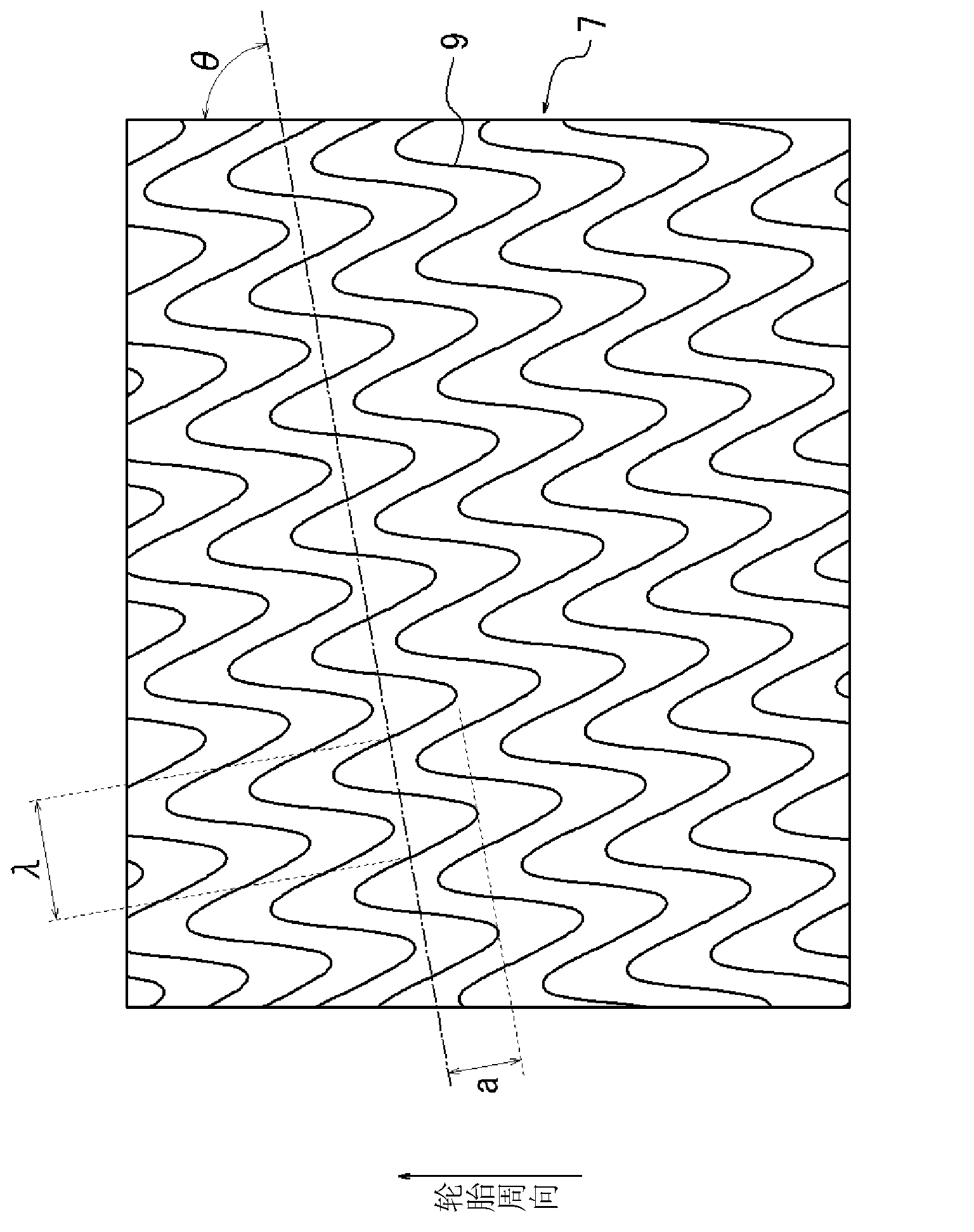 Pneumatic radial aircraft tire