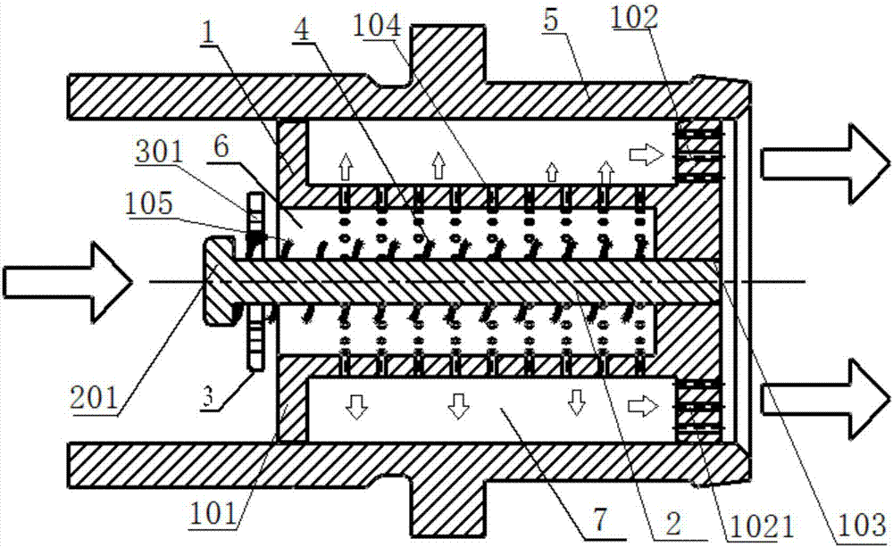 Engine pressure release valve exhaust noise elimination device