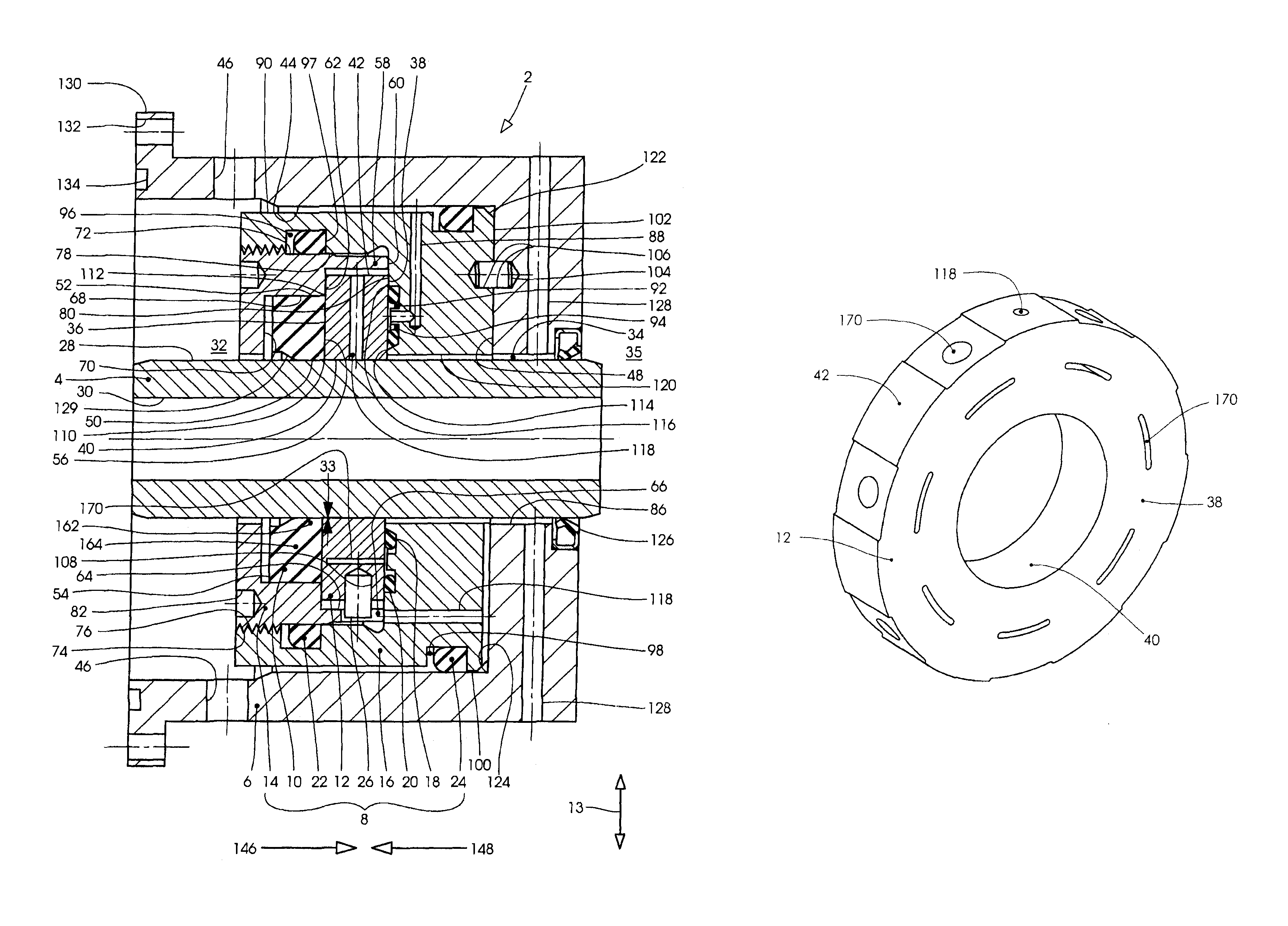 Dynamic backup ring assembly