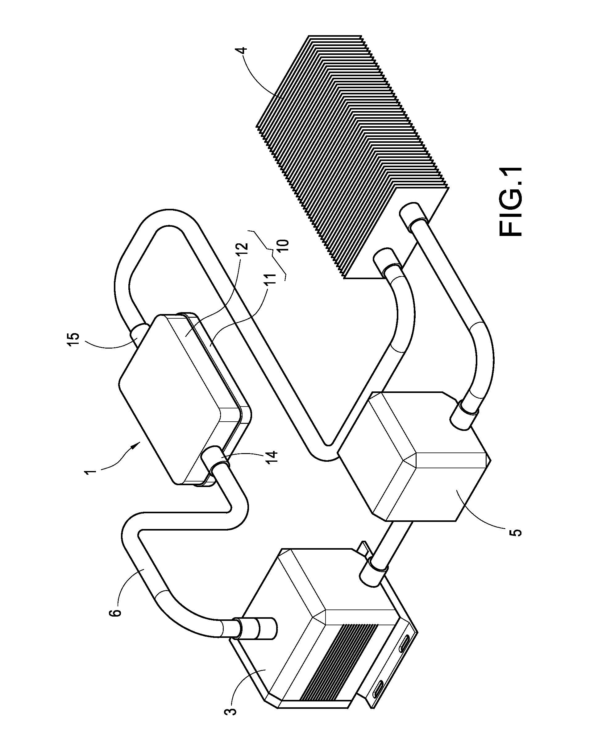 Water-cooling heat dissipation device and water block for the same