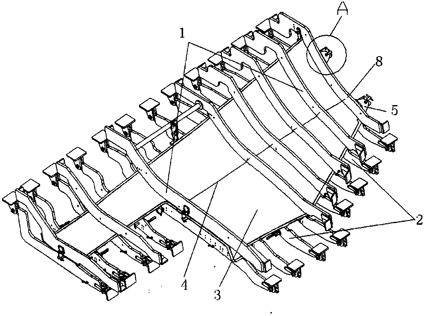 Assembly and inspection method of dual-curvature skin type part