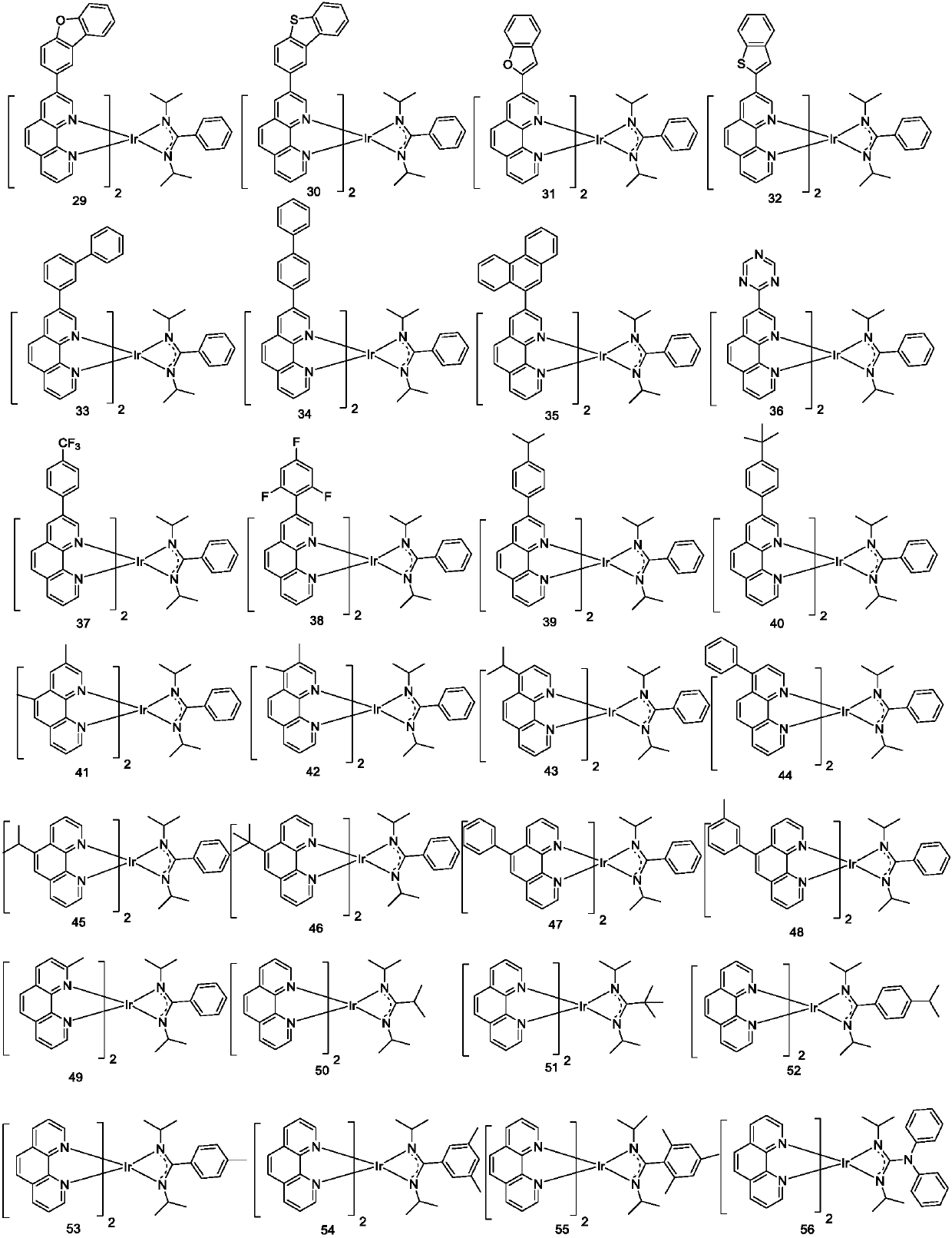 Phenanthroline-containing organic complex and organic light emitting device (OLED) thereof