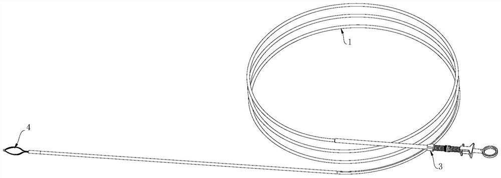 Hepatobiliary surgery calculus taking-out device