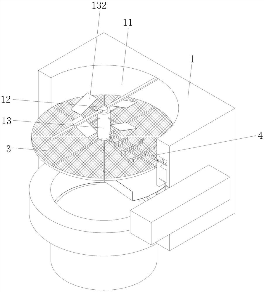 Flue gas filtering device for boiler