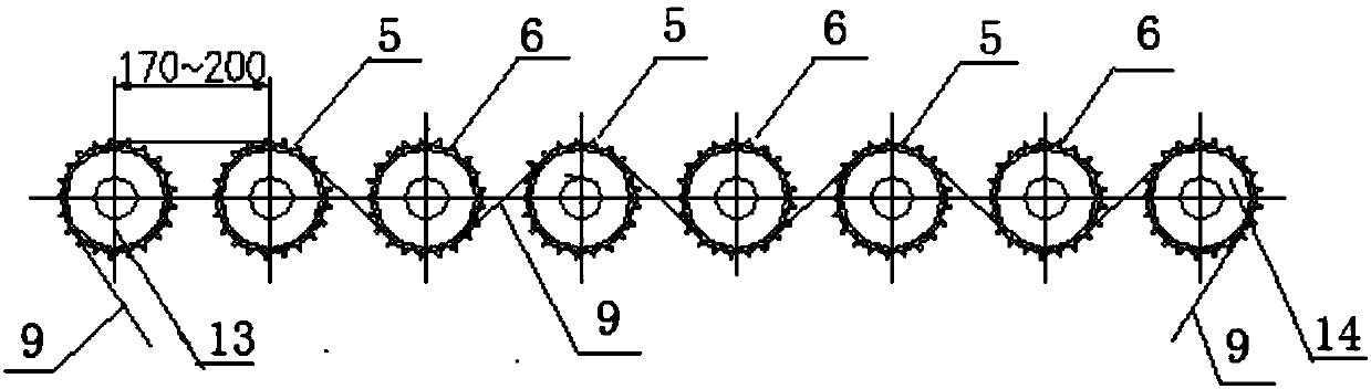 Roller way mechanism used for conveying calendered flat plate glass