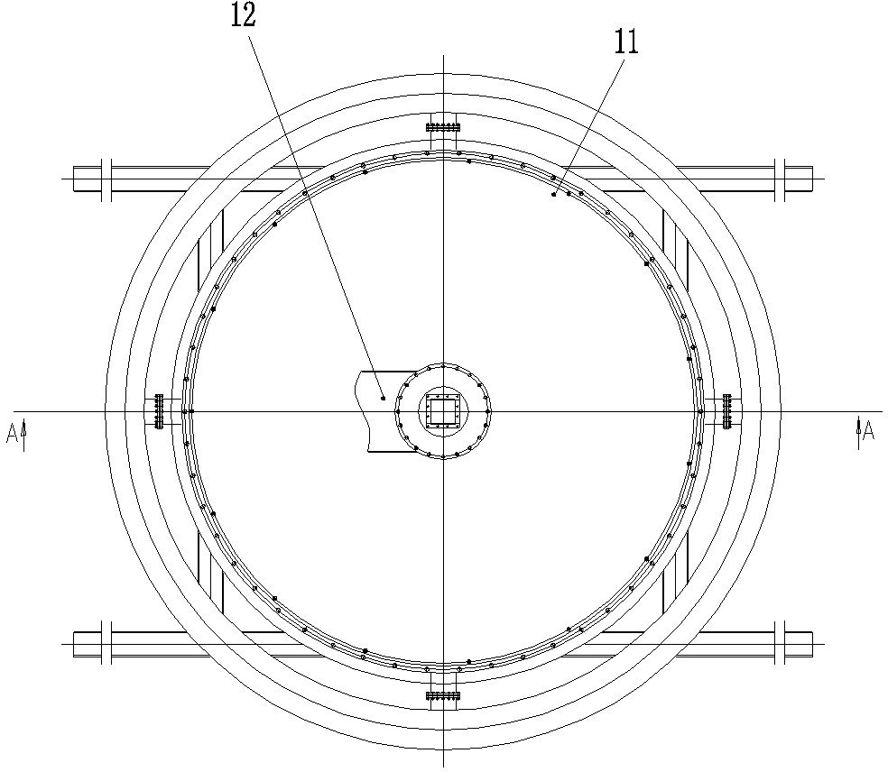 Boiling fluidizing roasting furnace