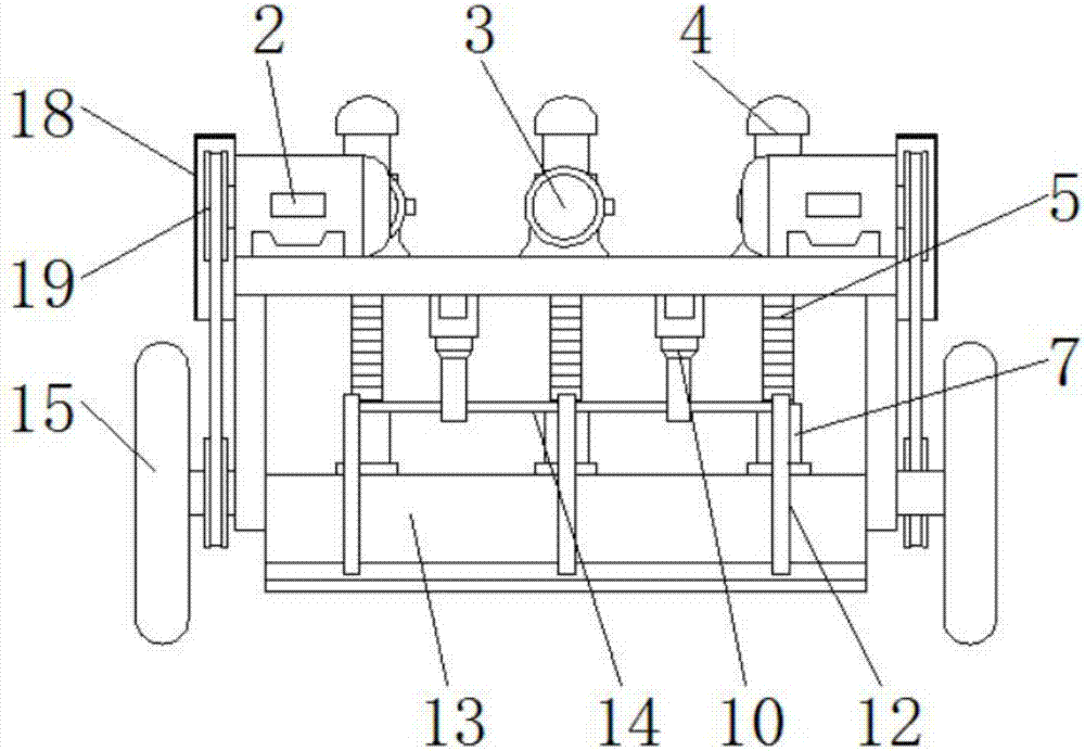 Leveling device for concrete spreading