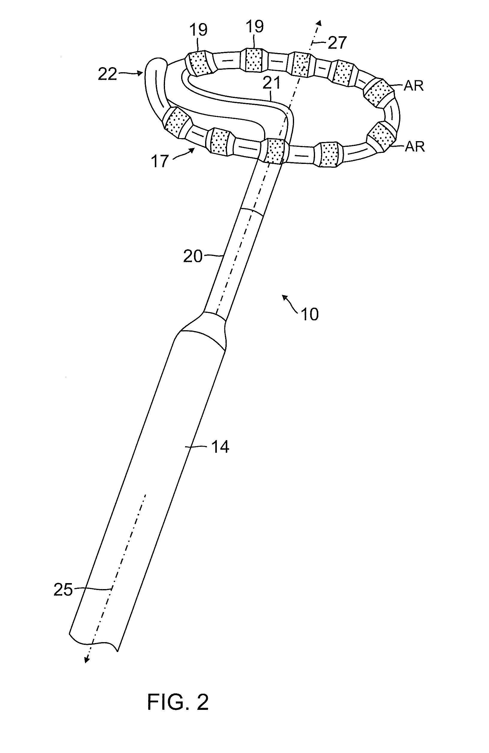 Catheter with variable arcuate distal section