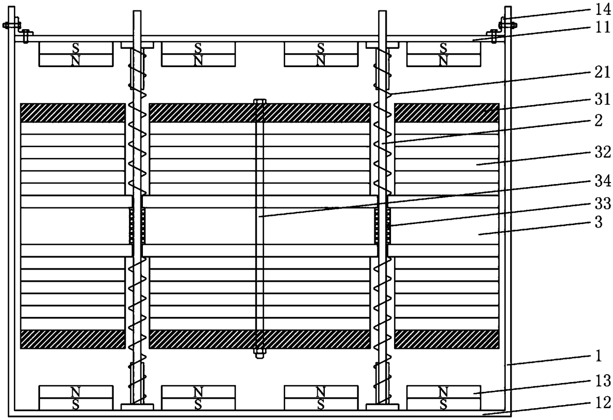 Eddy current tuned mass damper for cableway bridge and design method thereof