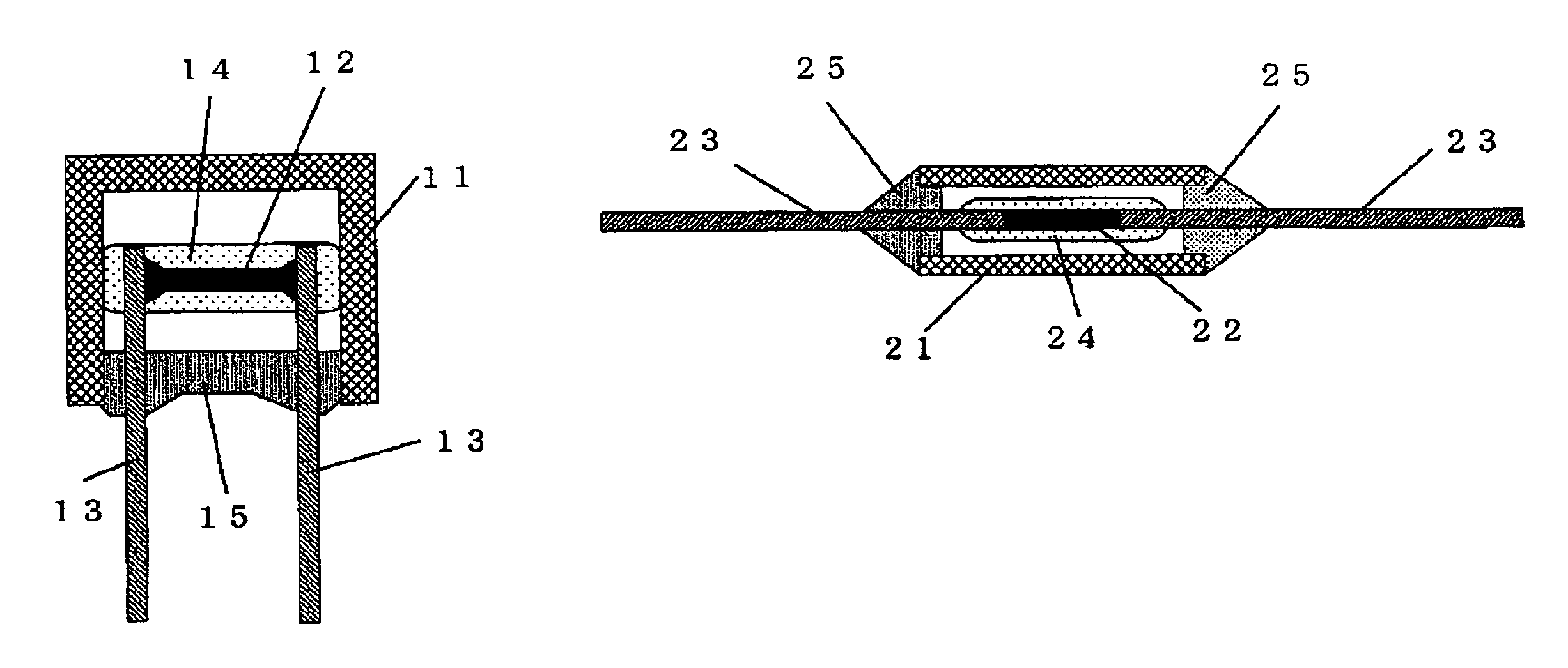 Temperature fuse, and battery using the same