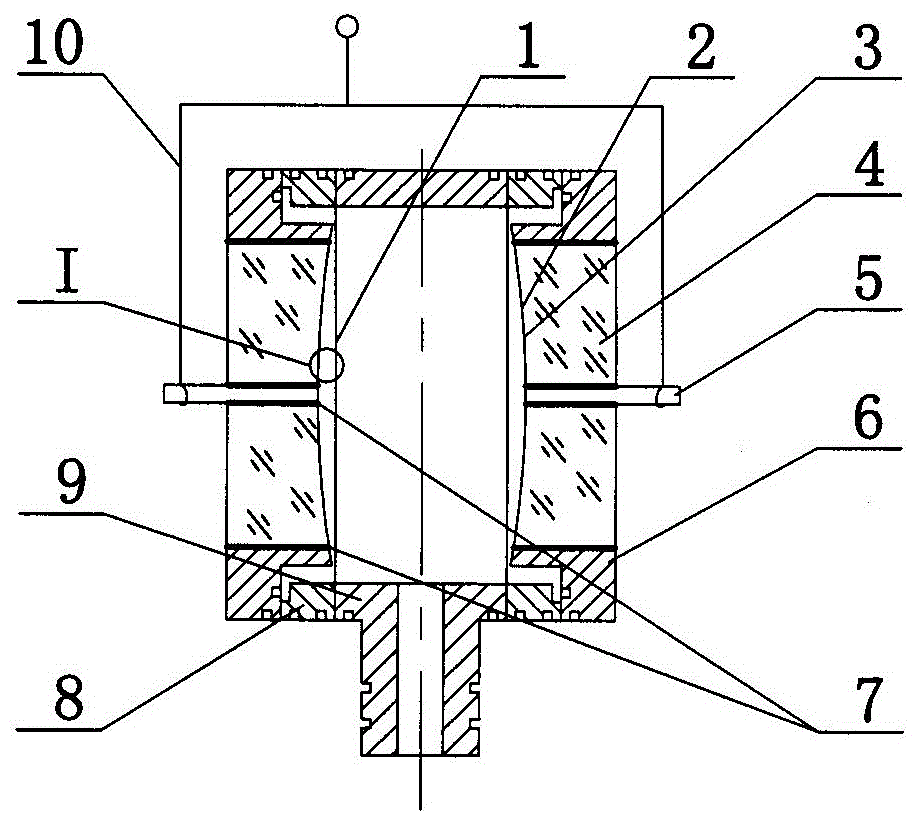 Parallelly connected capacitance type capacitance pressure sensor