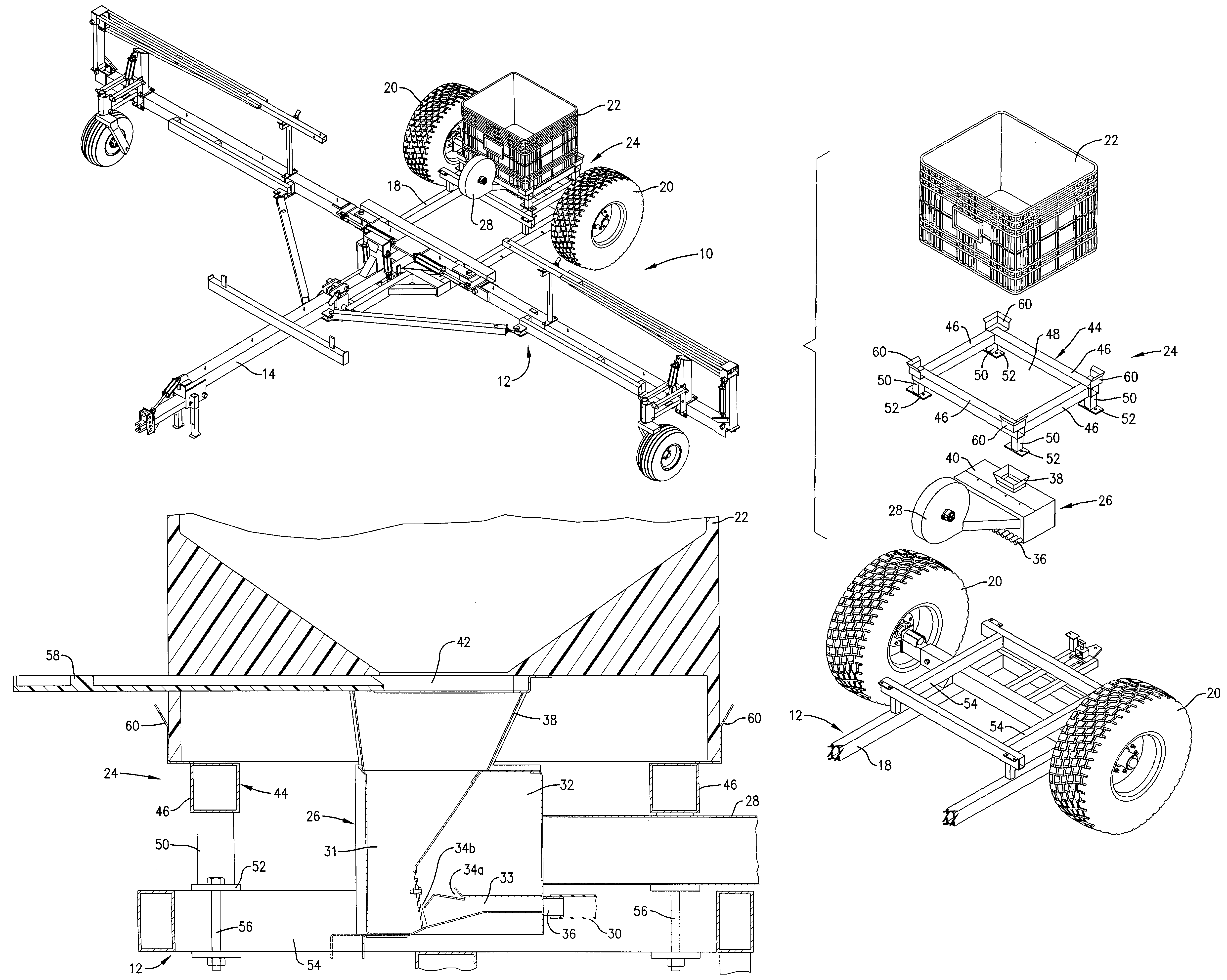 Standardized receiver for bulk seed containers