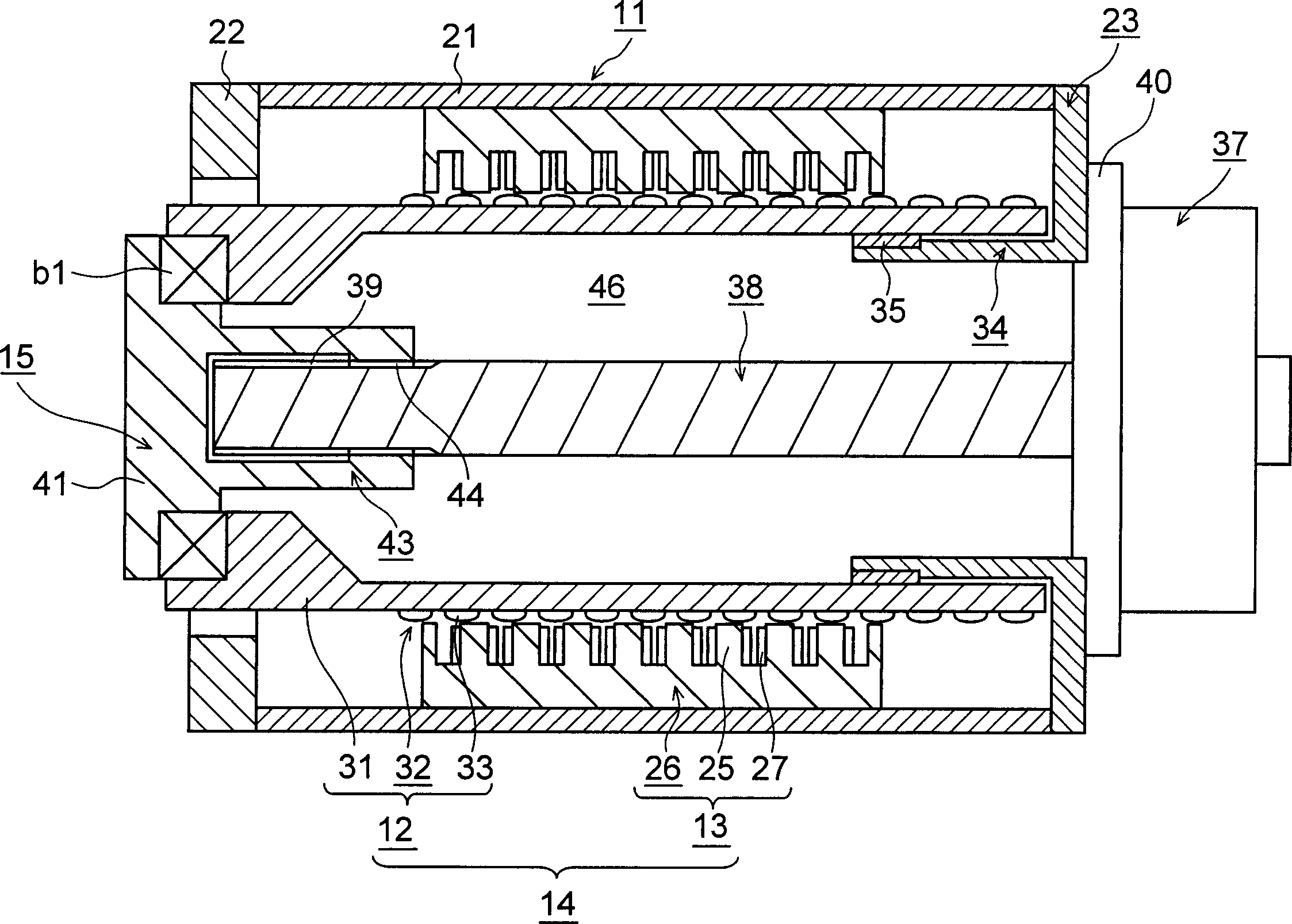 Injection molding machine driving device, injection device and mold clamping device