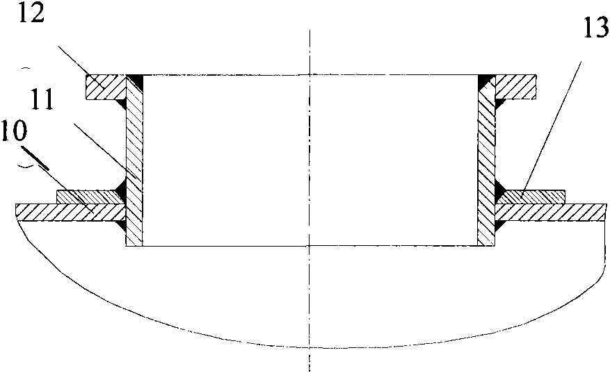 Tank car manhole and production technology thereof