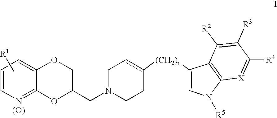 Antidepressant azaheterocyclylmethyl derivatives of 1,4-dioxino[2,3-b]pyridine