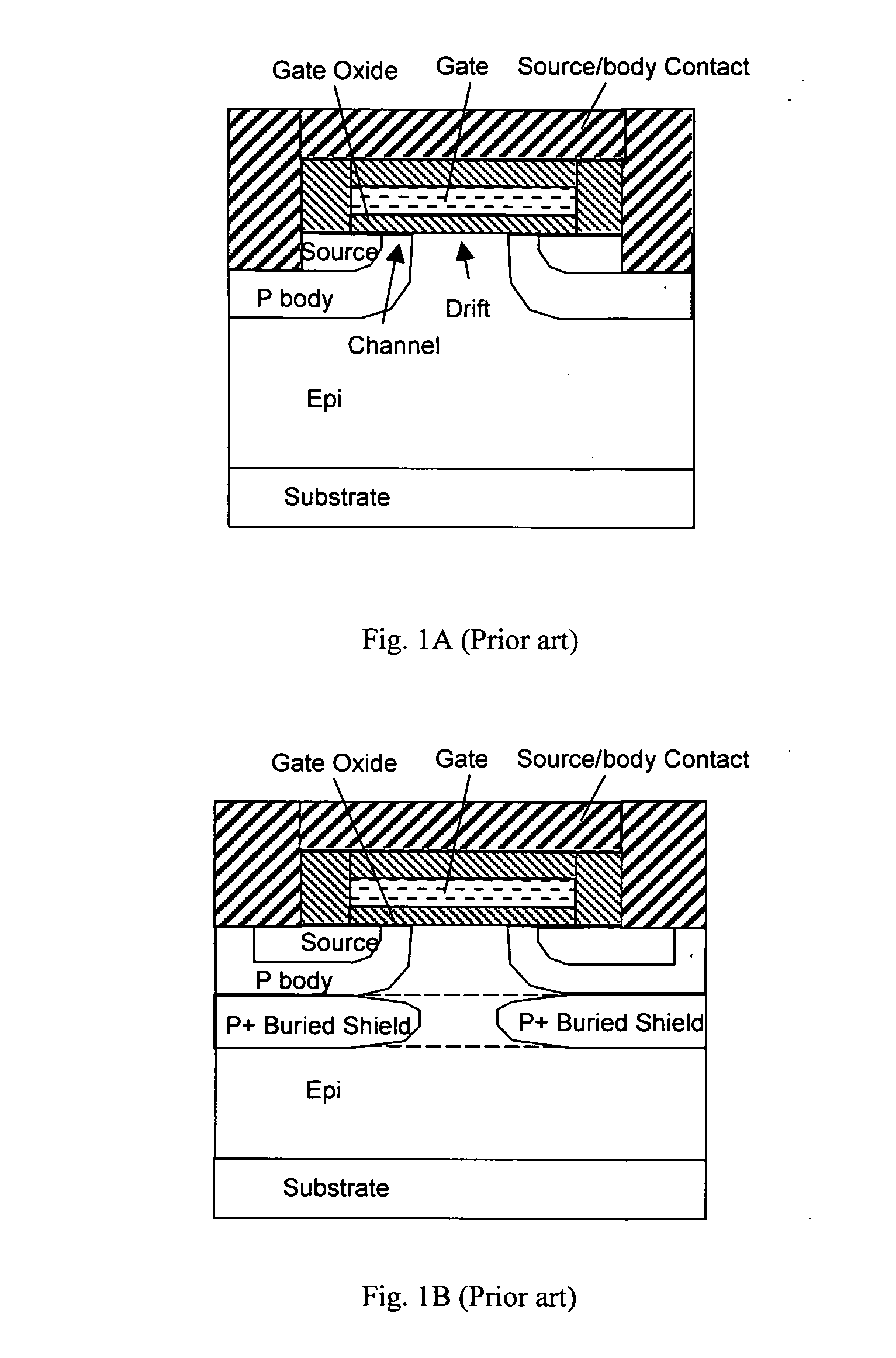 Planar split-gate high-performance MOSFET structure and manufacturing method