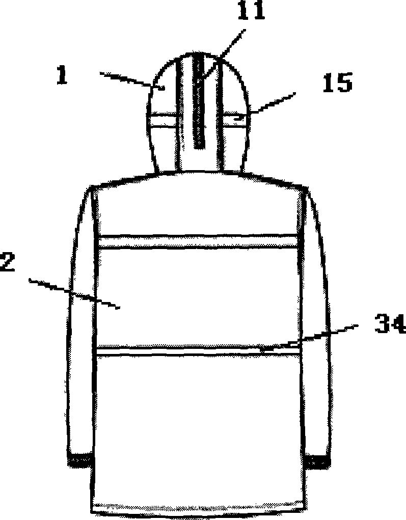 Split type rain-coat suit