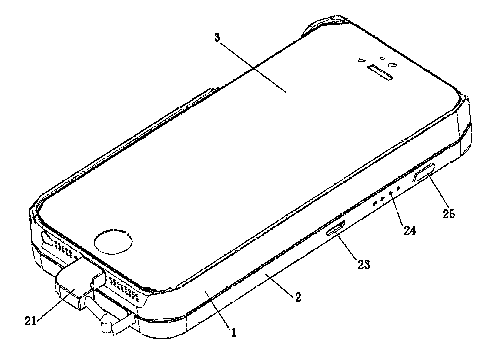 Sideslipping side-standing rotatable back-clamp battery structure