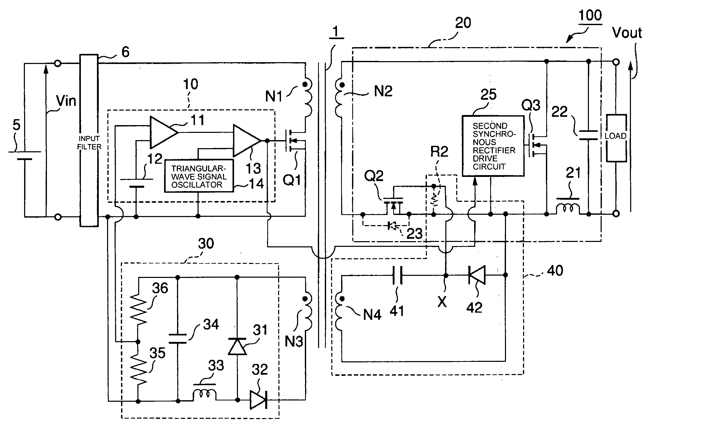 Switching electric source device