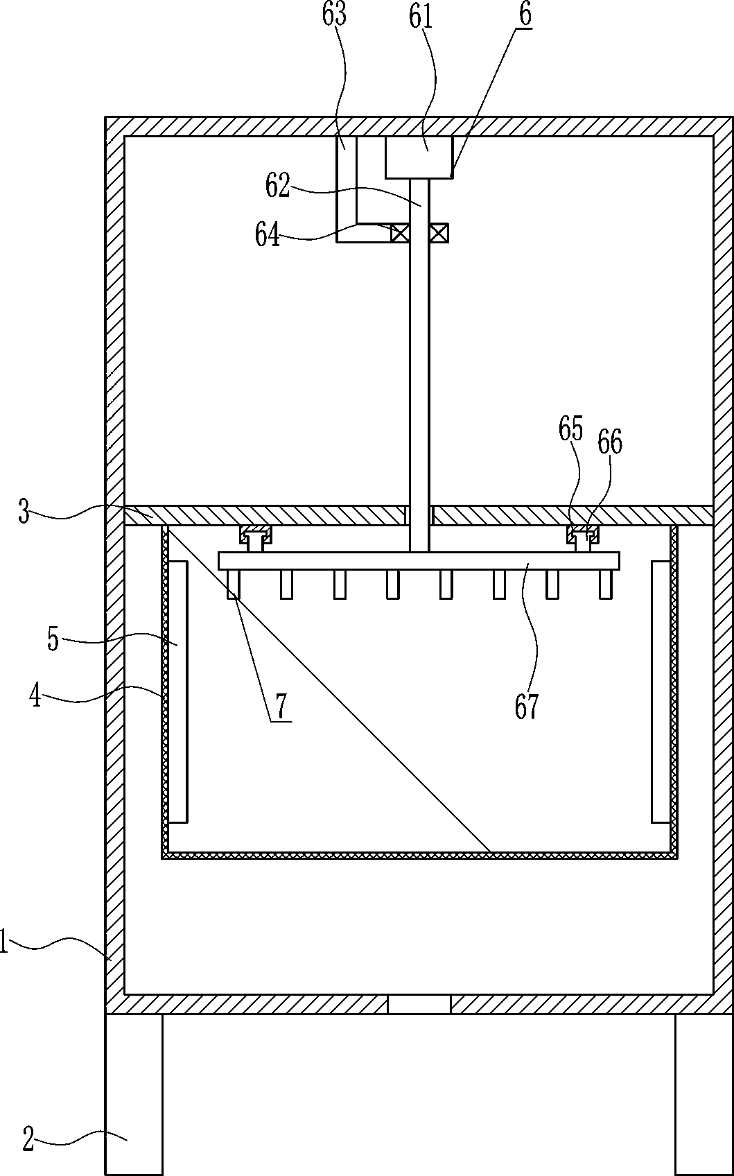 Efficient cleaning and disinfection device for scalpels and other tools for orthopedic hospital