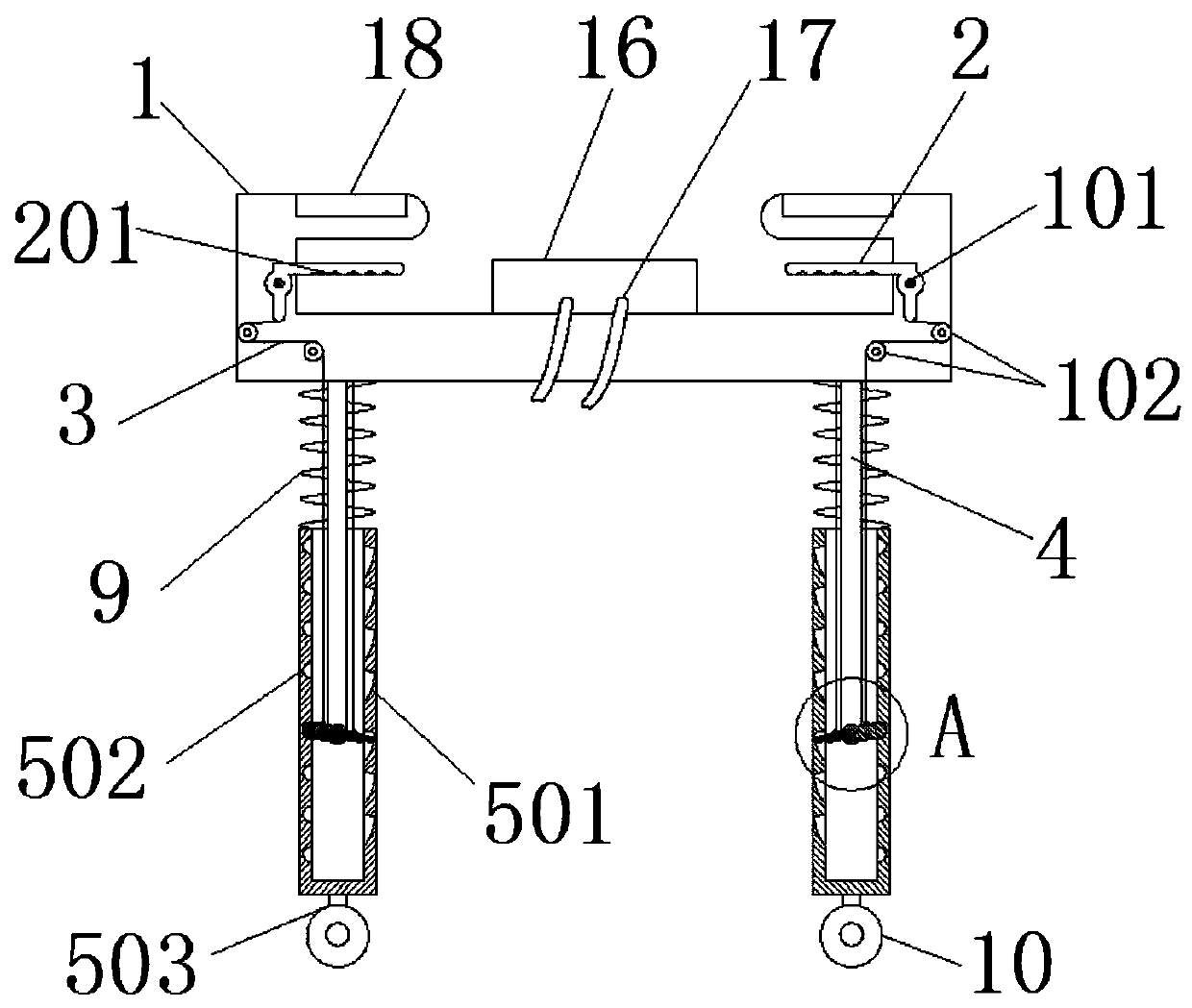 Walking aid for elderly patients for supply oxygen to elderly patients