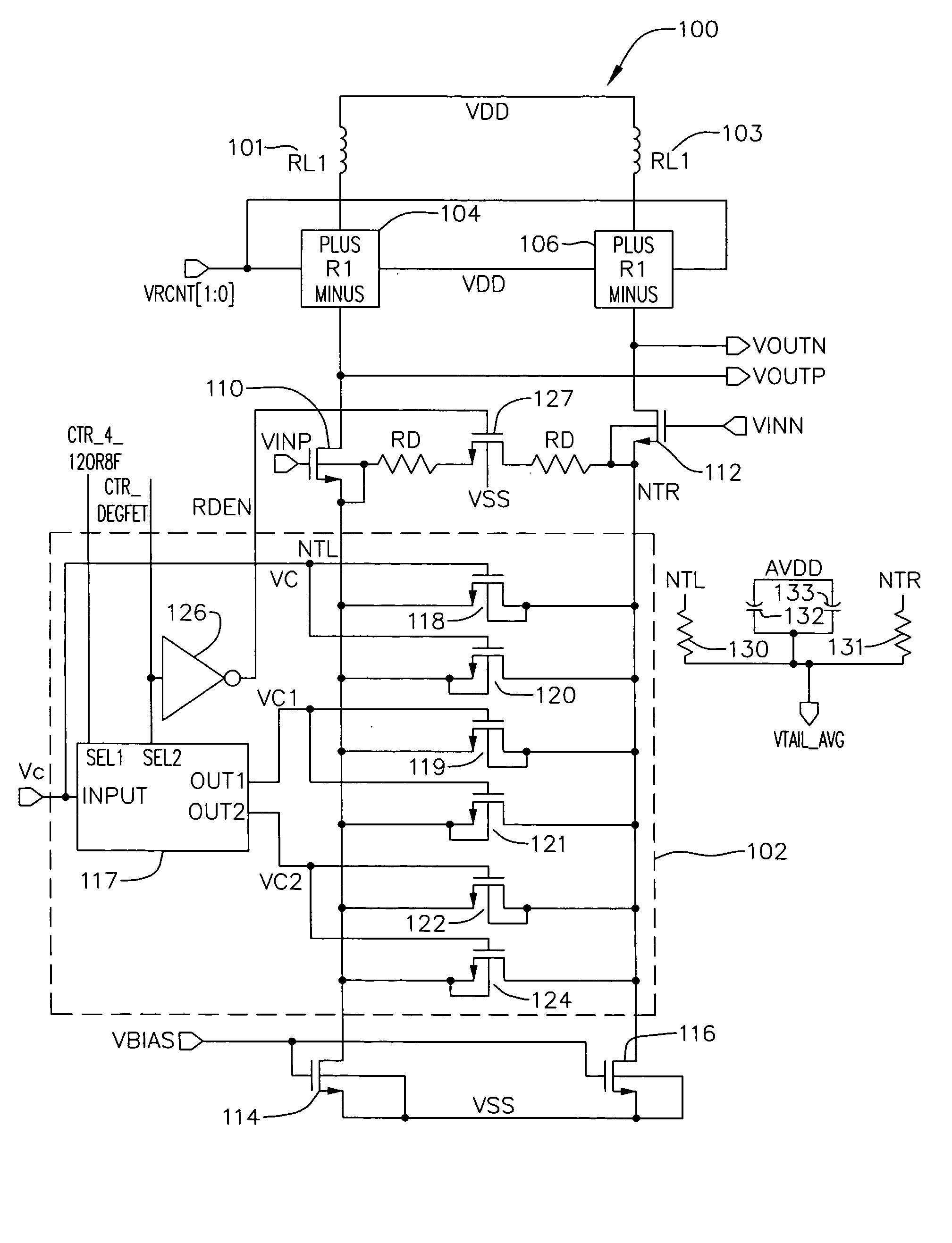 Adaptable voltage control for a variable gain amplifier