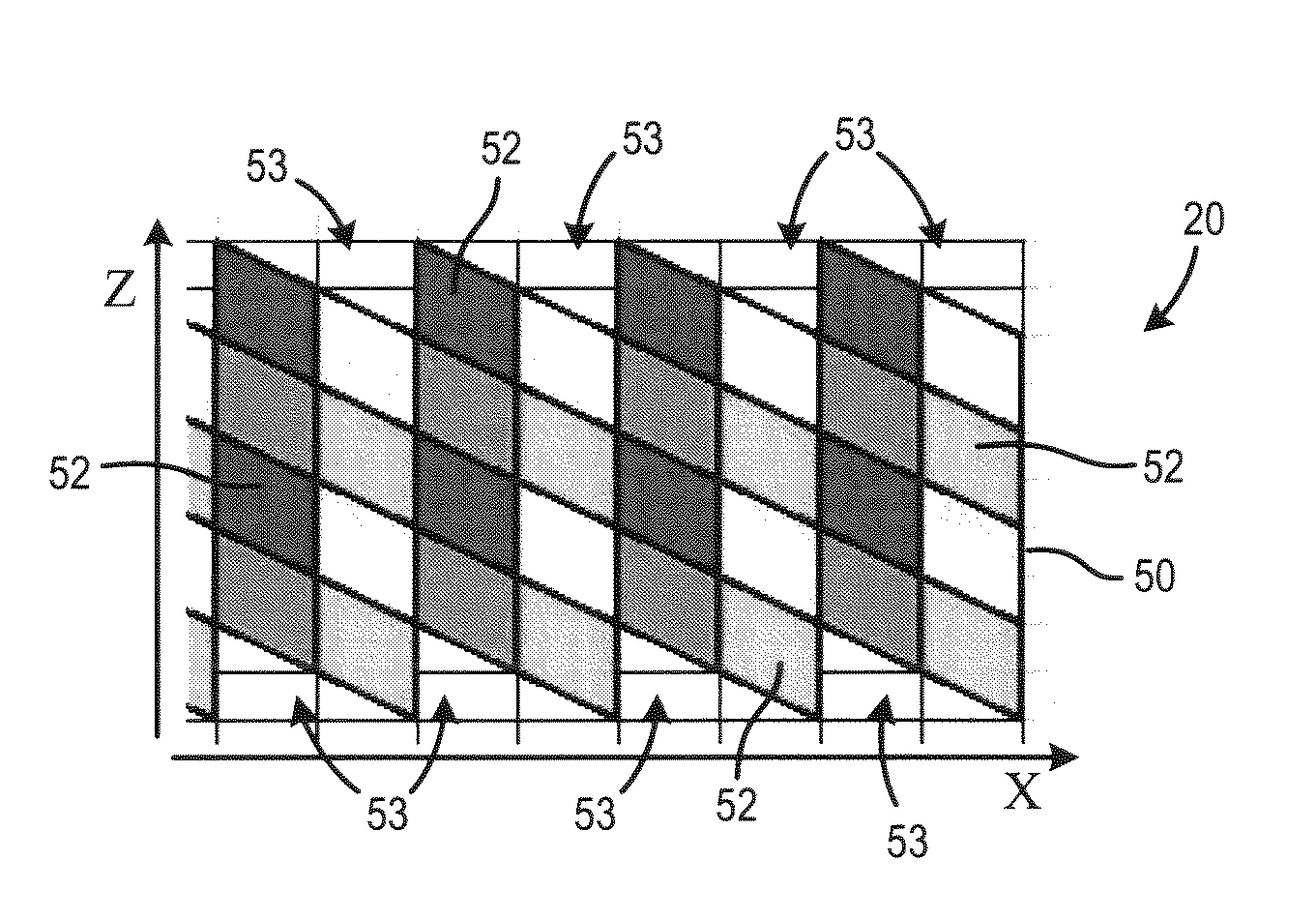 Ct detector with non-rectangular cells