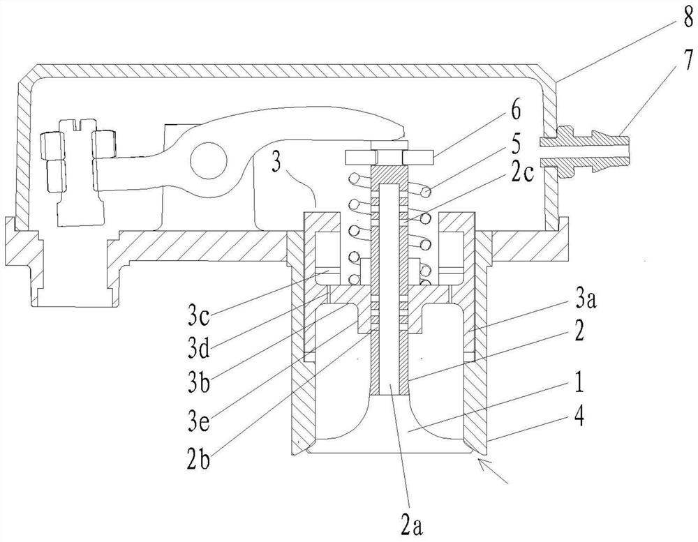 Self-adjusting exhaust valve