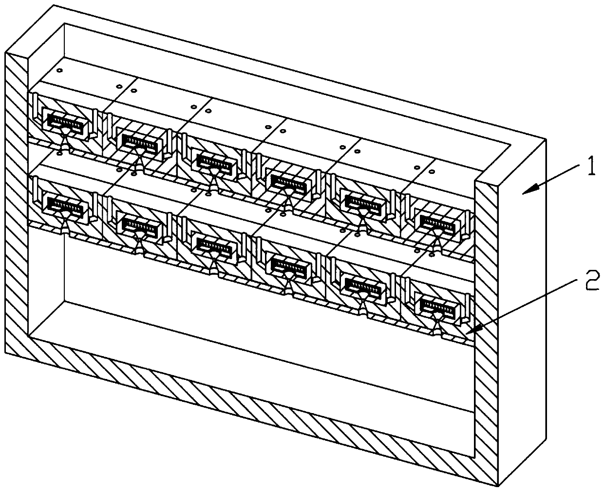 Two-phase flowing biological bed based on composite oil removal bacteria