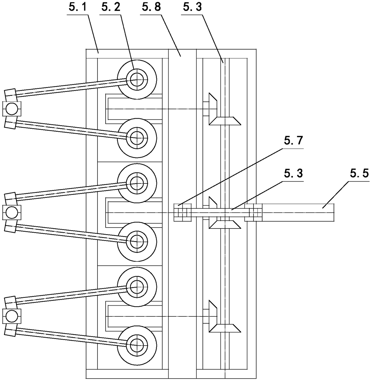 Automatic production device for cakes