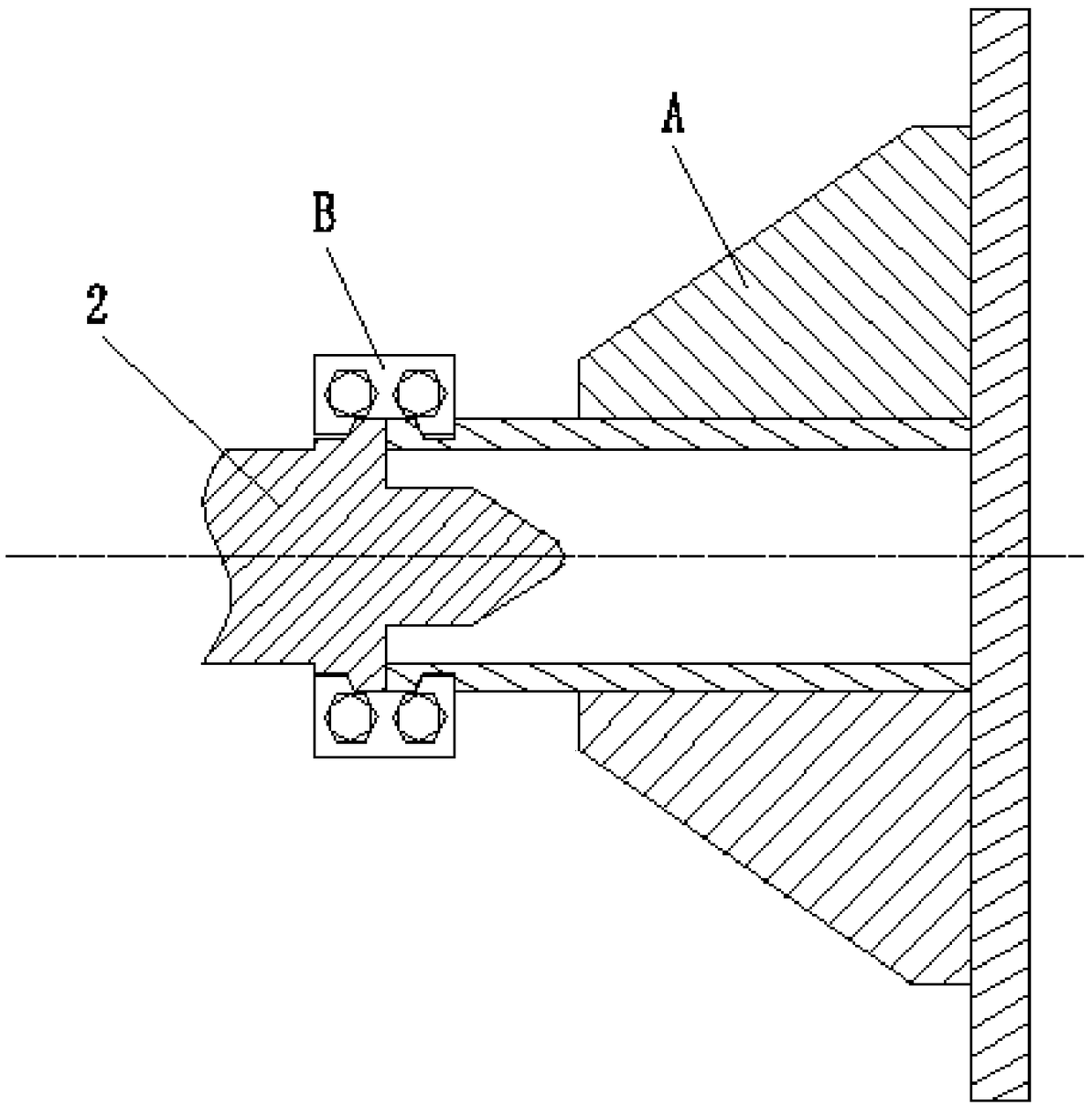 A coupler device which is connected with a semi-permanent traction rod for a metro for an engineering vehicle