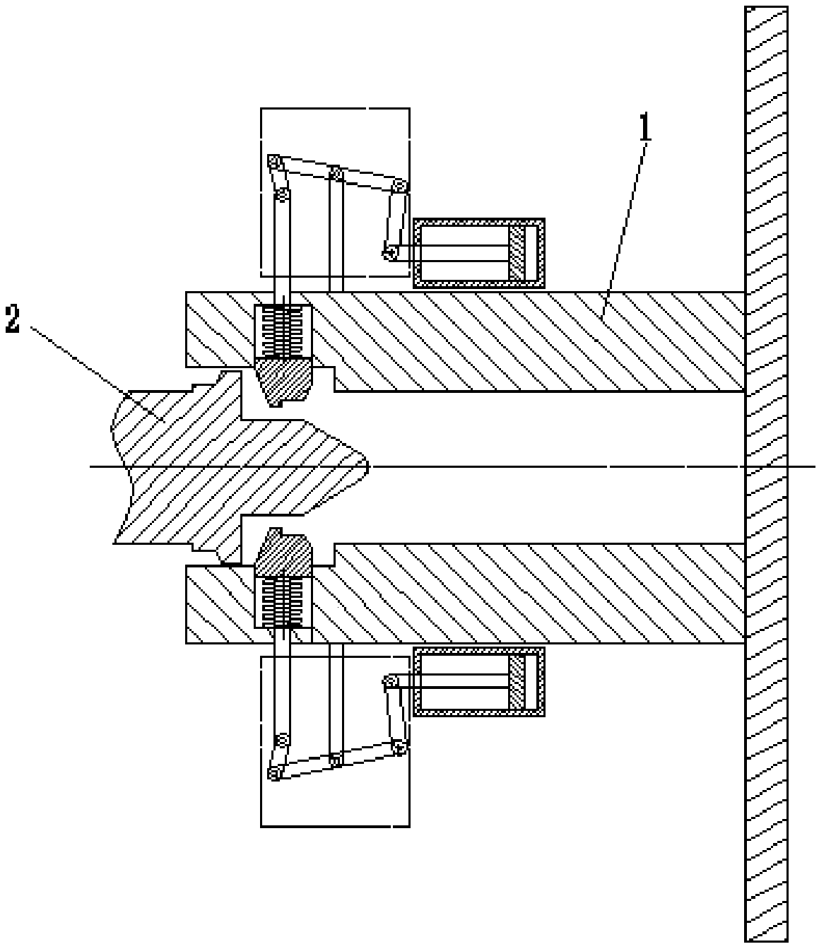 A coupler device which is connected with a semi-permanent traction rod for a metro for an engineering vehicle