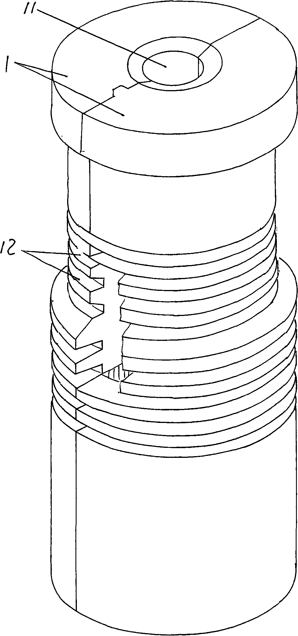 Mould for processing glass container