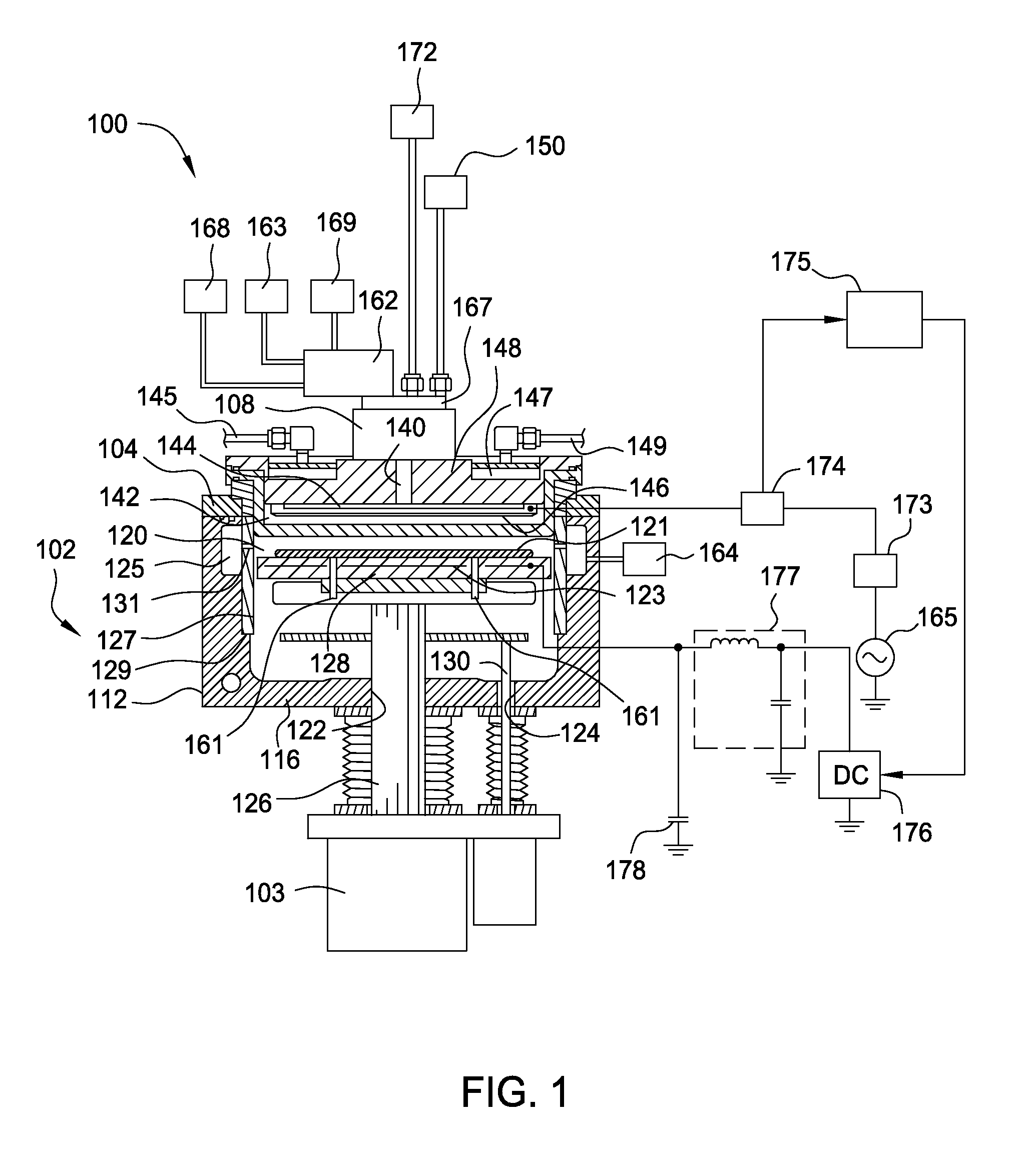 Method and apparatus of processing wafers with compressive or tensile stress at elevated temperatures in a plasma enhanced chemical vapor deposition system