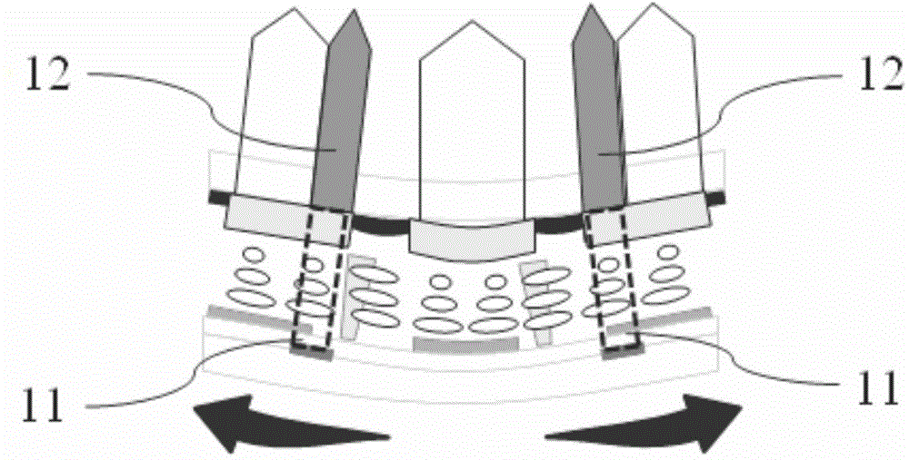 Curved surface display panel and manufacturing method thereof