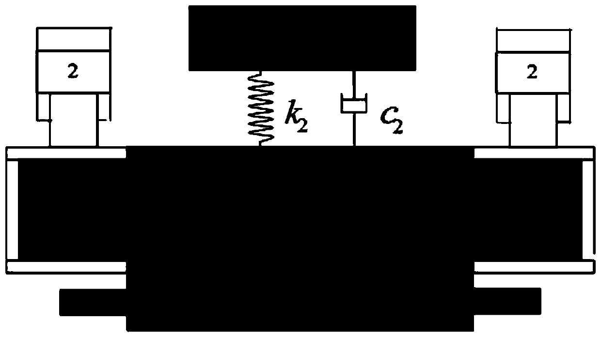 A method for suppressing vibration of rolling mill roll system with vibration absorber device