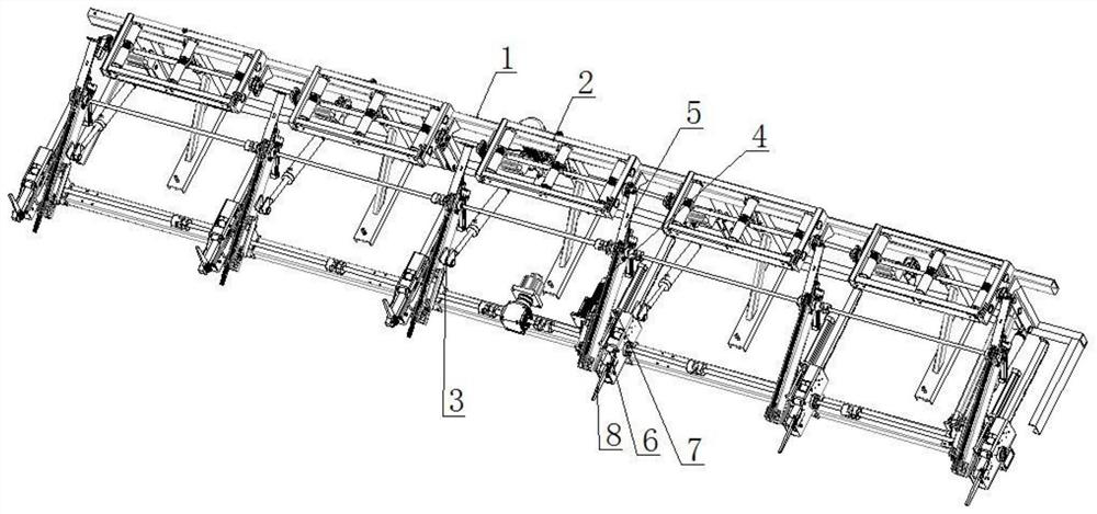 Profile steel buckling stacking method and stacking equipment