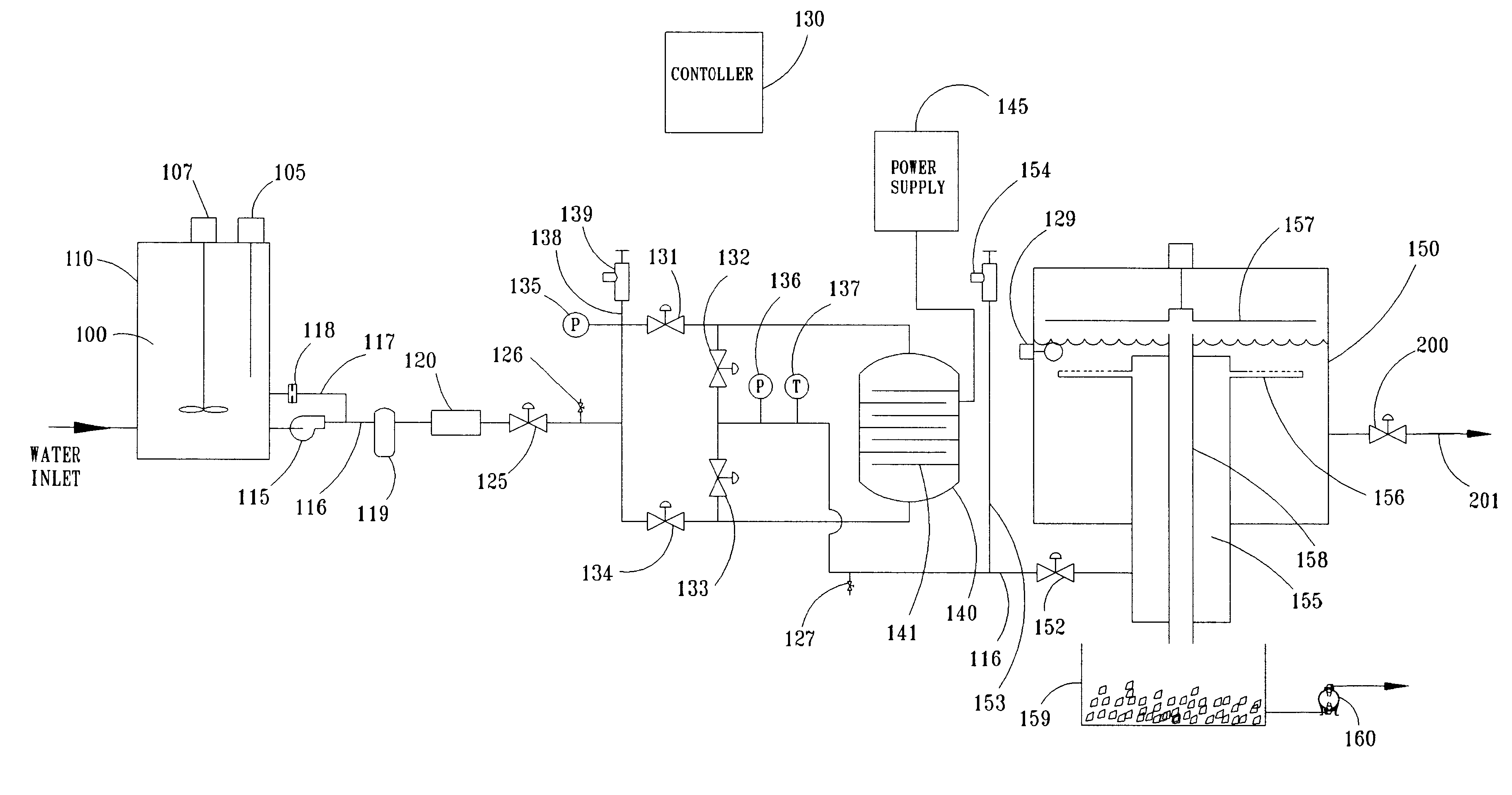 Process for electrocoagulating waste fluids