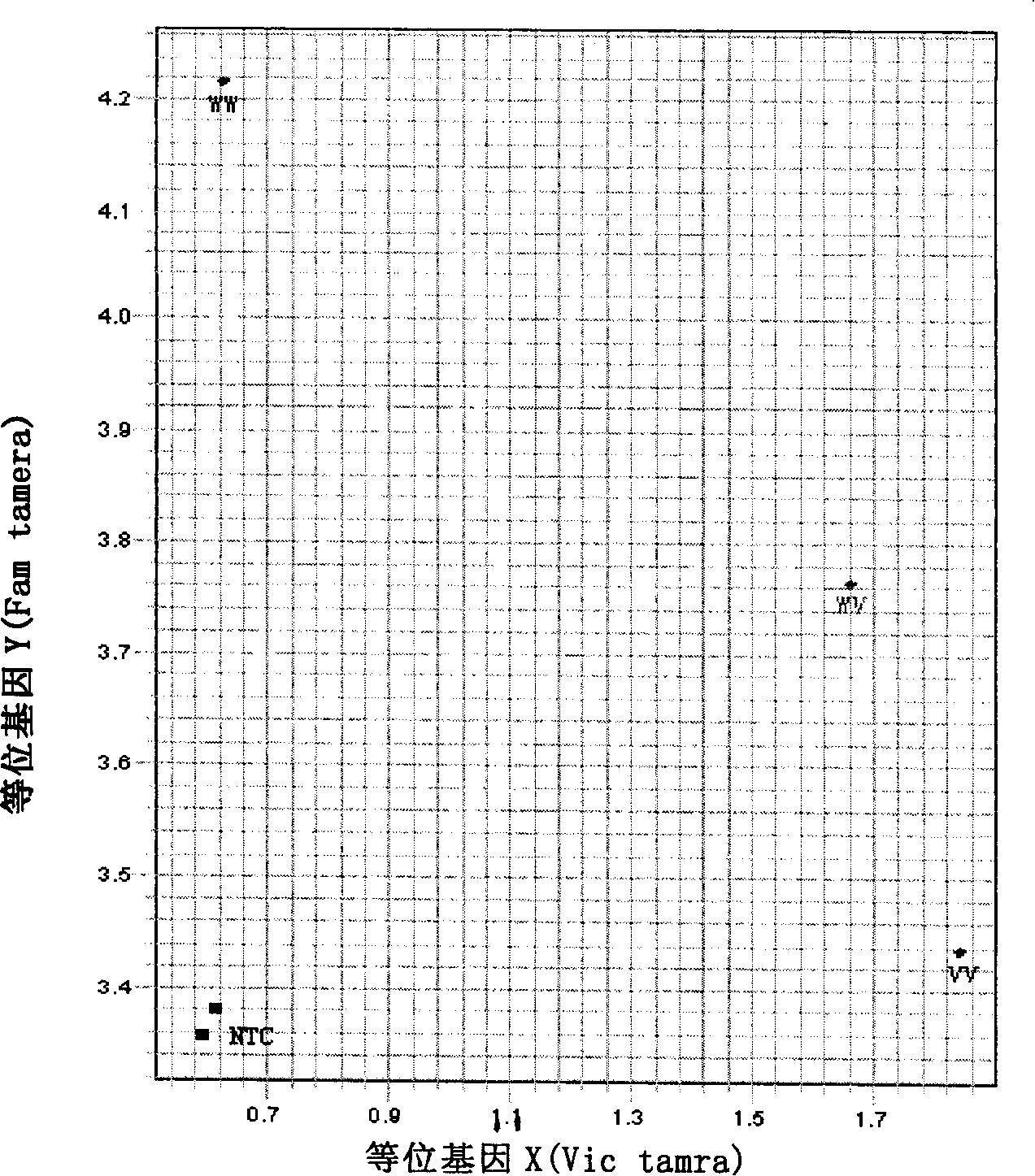 Quick detecting gene mutation correlative to curative effect of non small-cell carcinoma of the lung