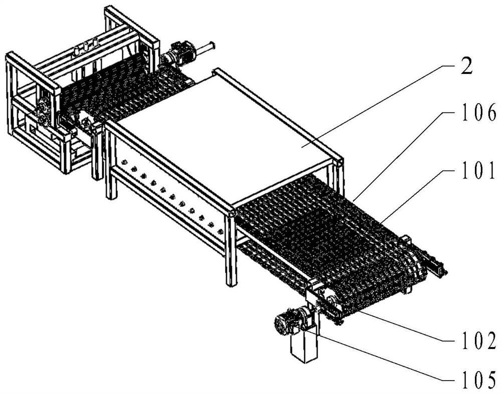 Zinc sheet cast ingot collecting device