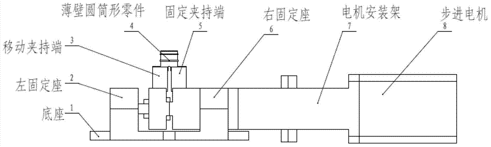 Inner wall clamping device of thin-wall cylindrical micro parts and method