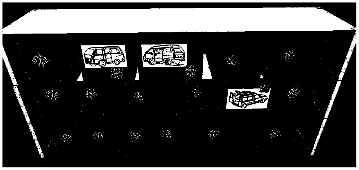 Warehouse cargo multi-QR code integrated visual positioning method