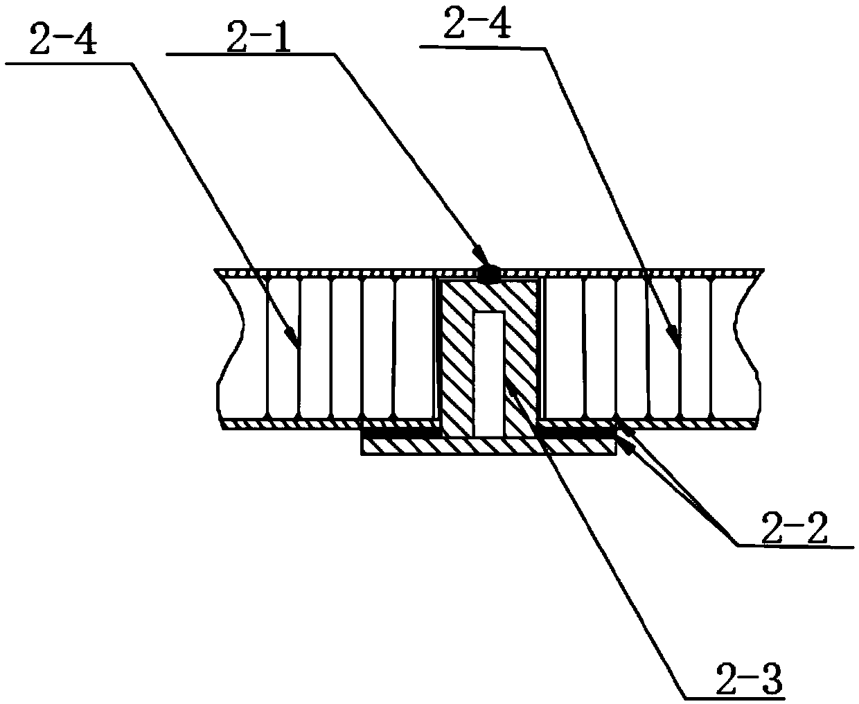 Installation method for stainless steel anti-explosion and fireproof all-welded honeycomb core inner floating disc