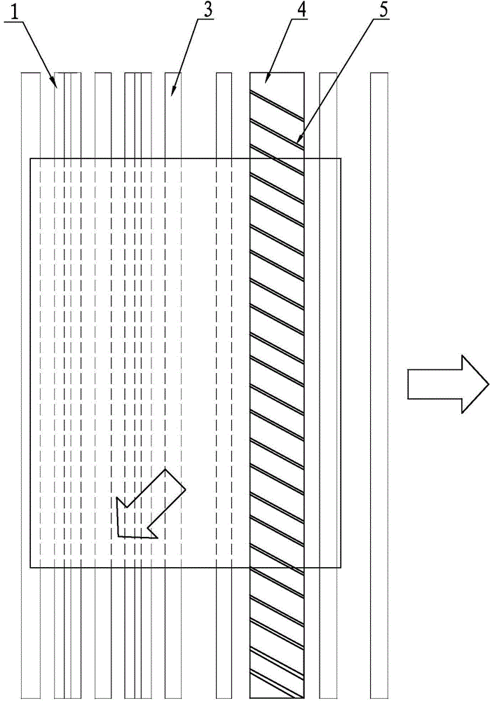 Serrated air outlet air knife structure for glass cleaning/drying machine