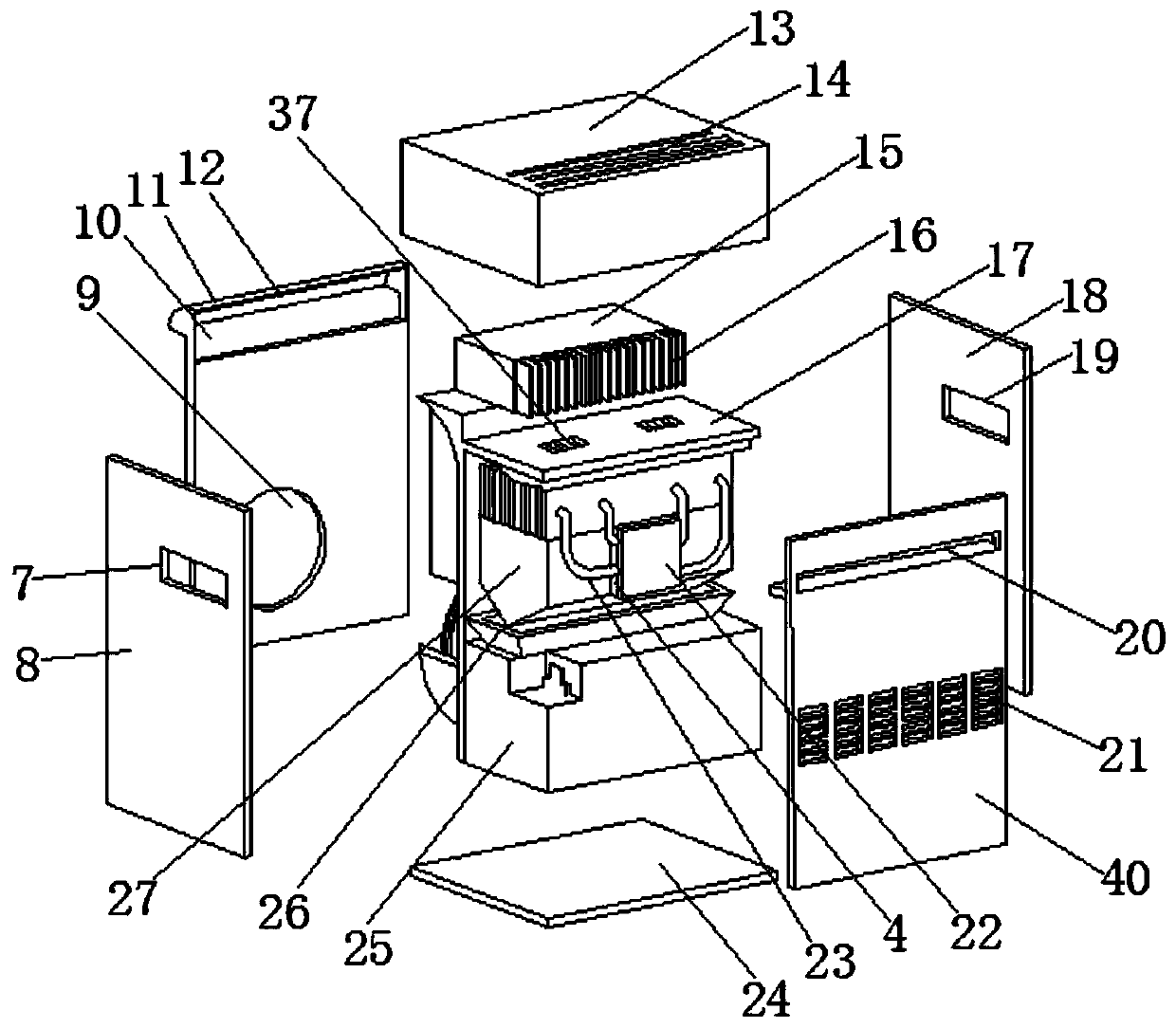 Waterless air conditioning device