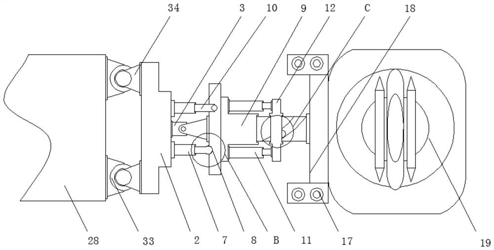 A hedge trimmer with the function of flipping and cutting